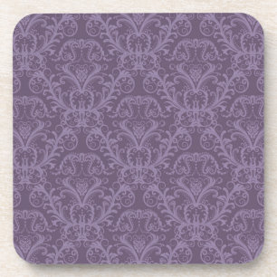 Porta-copo Papel de parede floral roxo 2