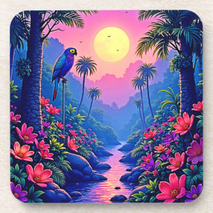 Porta-copo Paraíso Azul-Lua-Selva