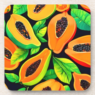 Porta-copo Paraíso da Papaya Tropical