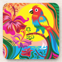Porta-copo Paraíso de Papagaio Tropical