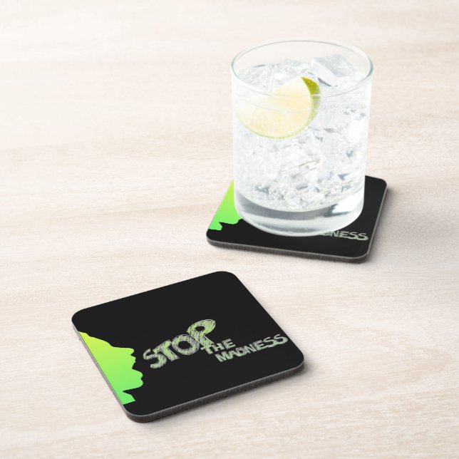 Porta-copo Parem A Coaster Da Bebida Louca (Lado Direito)