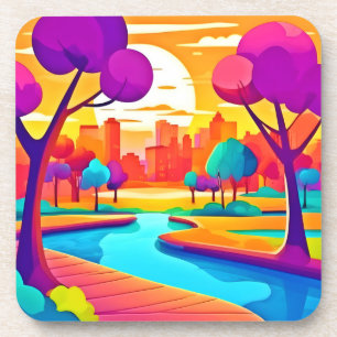 Porta-copo Parque da Cidade do Sunset Vibrante