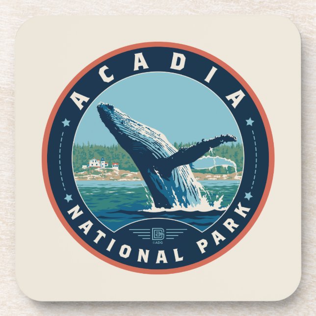 Porta-copo Parque Nacional Acadia (Frente)