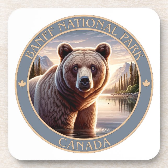 Porta-copo Parque Nacional Banff Canadá (Frente)