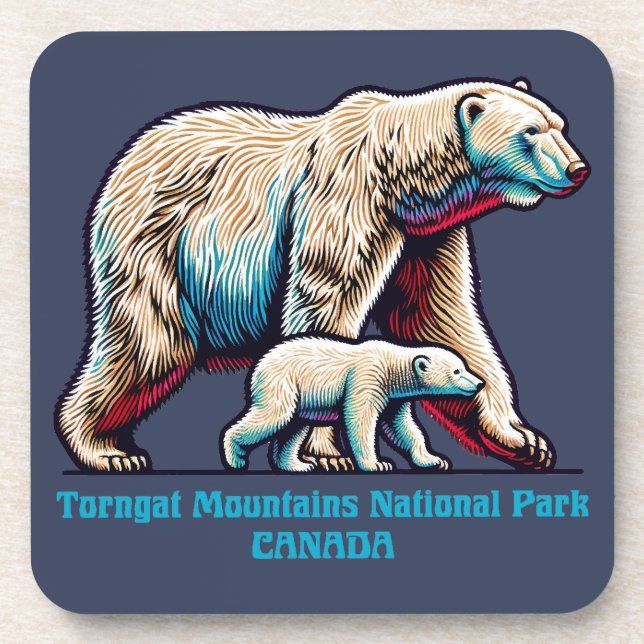 Porta-copo Parque Nacional das Montanhas Torngat Canadá (Frente)