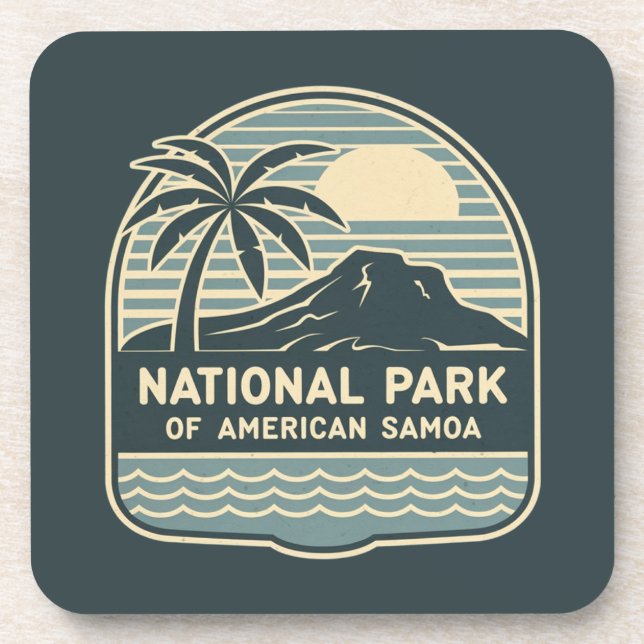 Porta-copo Parque Nacional de Samoa Americana (Frente)