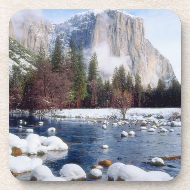 Porta-copo Parque Nacional de Yosemite no Inverno (Frente)