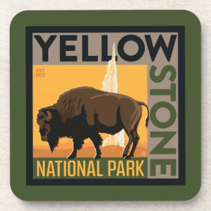 Porta-copo Parque Nacional Yellowstone   Buffalo