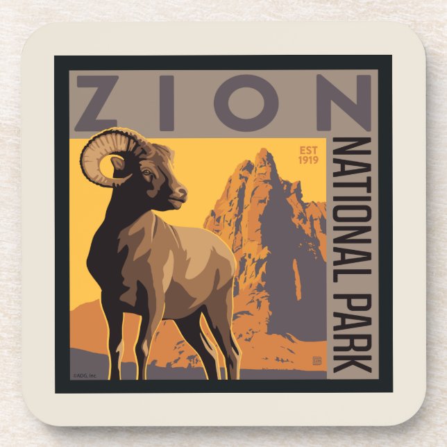 Porta-copo Parque Nacional Zion | Ram (Frente)