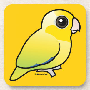 Porta-copo Parrotlet pacífico amarelo