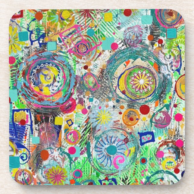 Porta-copo Parte em um Conjunto de Caixa de 6 Portas copos (Frente)