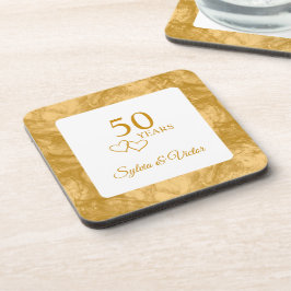 Porta-copo Partido Personalizado Elegante Moderno 50º Anivers