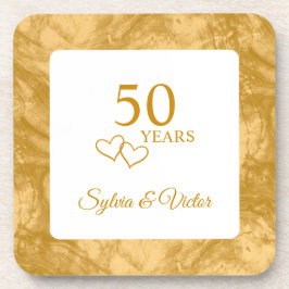 Porta-copo Partido Personalizado Elegante Moderno 50º Anivers