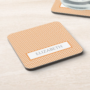 Porta-copo Páscoa Simples De Bebida Chevron Laranja