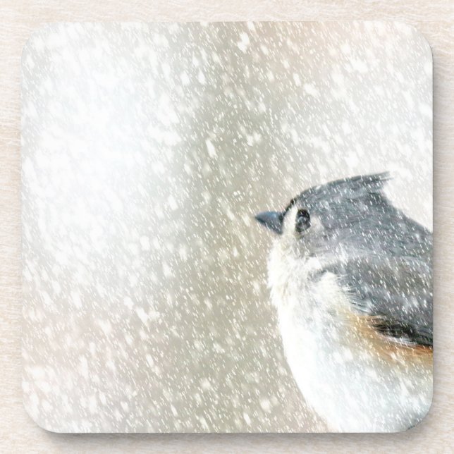 Porta-copo Pássaro da neve (Frente)