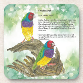 Porta-copo Pássaros-Patos-Pintados À Mão Gouldian