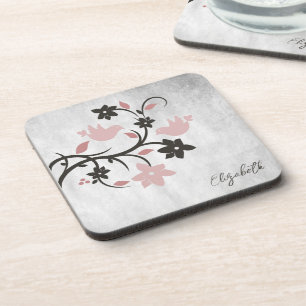 Porta-copo Pássaros Rosa Bebidas Coaster