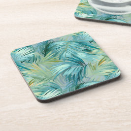 Porta-copo Pasta Azul Tropical Folha de Folha de Água Pattera