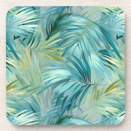 Porta-copo Pasta Azul Tropical Folha de Folha de Água Pattera