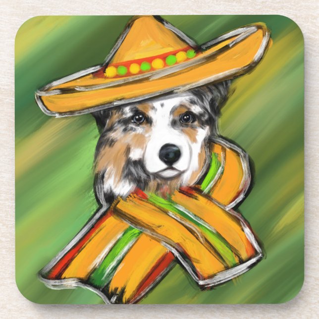 Porta-copo Pastor Australiano (Frente)