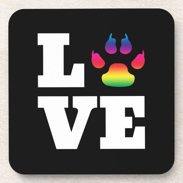 Porta-copo Pata arco-íris (Frente)