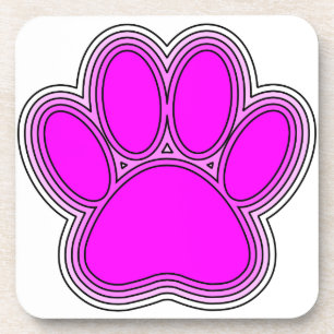 Porta-copo Pata De Cachorro A Rosa Com Descrições