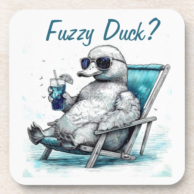 Porta-copo Pato felpudo (Frente)