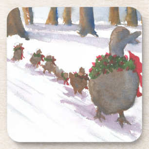 Porta-copo patos em boston comuns durante as férias de invern