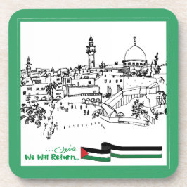Porta-copo Patrimônio Palestiniano e Esperança: Voltaremos