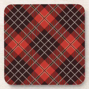 Porta-copo Patterno Colorfull Scottish Geométrico Vintage