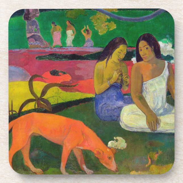 Porta-copo Paul Gauguin | Arearea (o cão vermelho), 1892 (Frente)