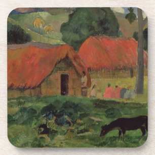 Porta-copo Paul Gauguin   as três cabanas, Tahiti, 1891-92