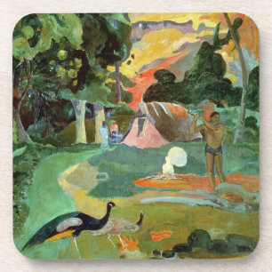 Porta-copo Paul Gauguin Matamoe ou Paisagem com Peacocks