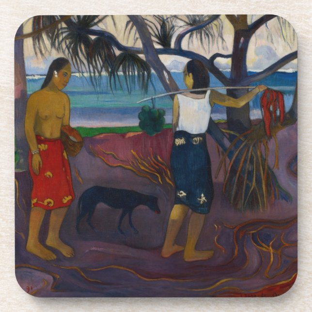 Porta-copo Paul Gauguin | sob o Pandanus, 1891 (óleo no Ca (Frente)