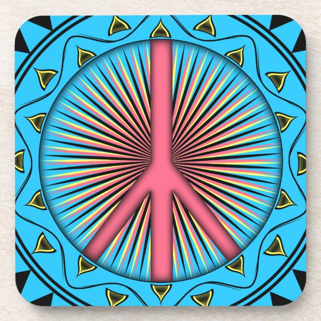 Porta-copo Paz ~ Sun (Frente)