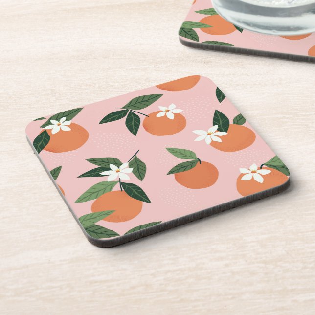 Porta-copo Peach Orange Juice Patterno (Left Side)