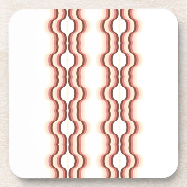 Porta-copo Peach Wave Symmetry (Frente)