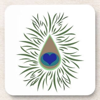 Porta-copo Peacock Coração Ocular Formatado
