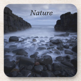 Porta-copo Pebolhas e Rochas ao longo da costa oceânica