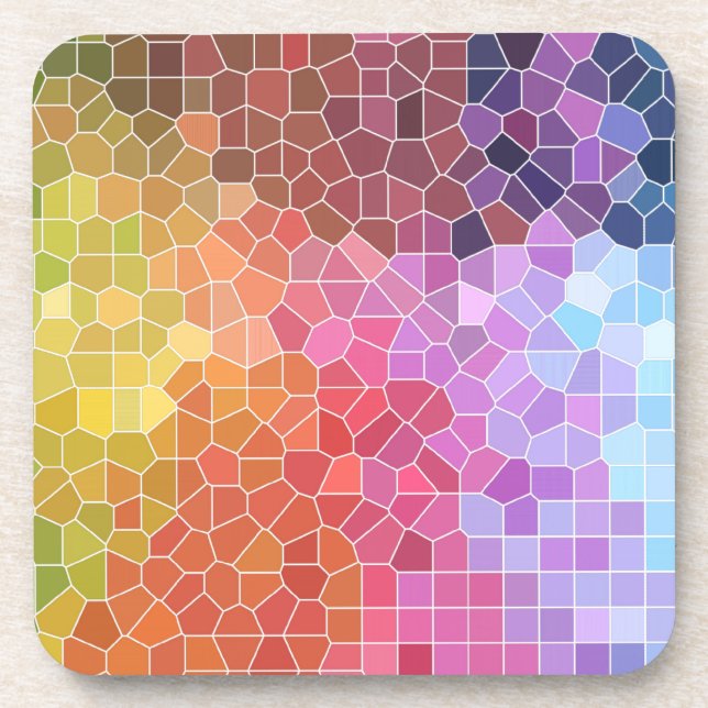 Porta-copo Pedaços de cor (Frente)