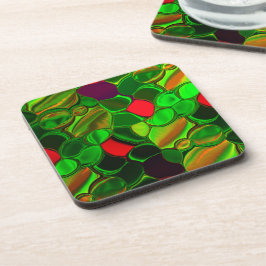 Porta-copo Pedaços de cores, círculos e arredondados