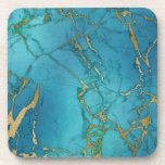 Porta-copo Pedra Turquesa parece Marble Dourado<br><div class="desc">Este design pode ser personalizado escolhendo a opção personalizar para adicionar texto ou fazer outras alterações. Se este produto tiver a opção de transferir o design para outro item, certifique-se de ajustar o design para o ajustado, se necessário. Entre em contato comigo em colorflowcreations@gmail.com se desejar usar este design em...</div>