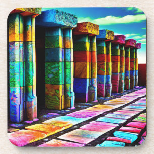 Porta-copo Pedras Psicodélicas