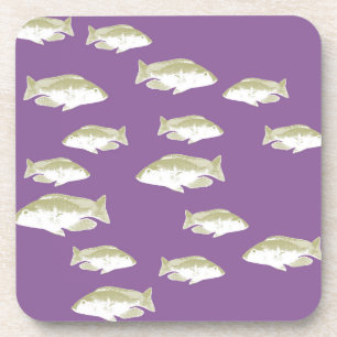 Porta-copo Peixe em roxo