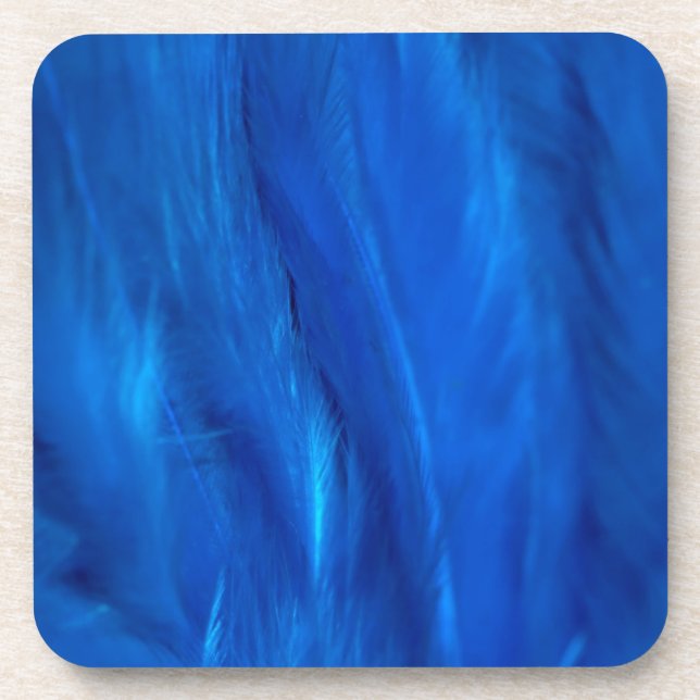 Porta-copo Penas Azuis do Céu e para Baixo (Frente)