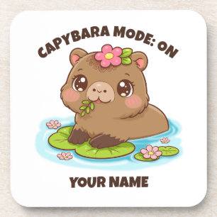 Porta-copo Pente Personalizado Fofo Capivara Modo Coaster