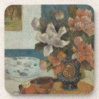 Peônias Chinesas e Bandolim por Paul Gauguin