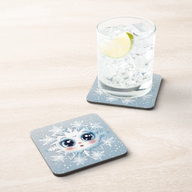 Porta-copo Pequeno Floco de Neve 2 (Lado Direito)