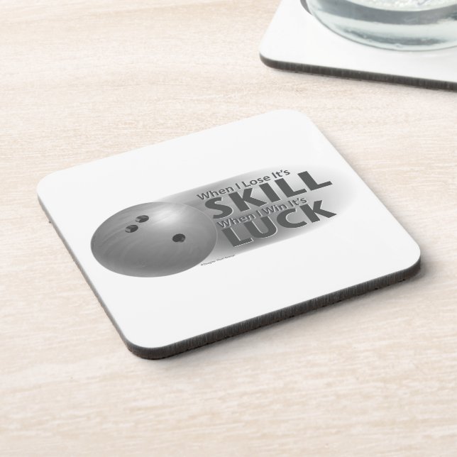 Porta-copo Perder Skill Ganha Boliche Sorte Cinza (Left Side)