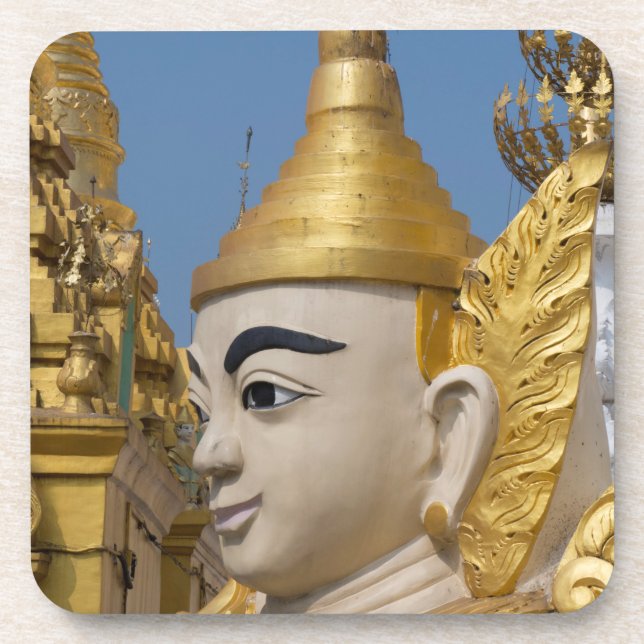Porta-copo Perfil da Estátua de Buda (Frente)